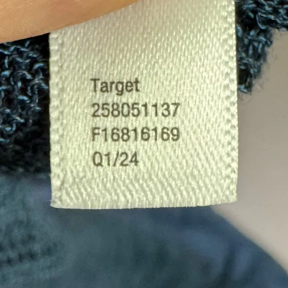 Future Collective skirt women large cotton blend sheer knit midi length blue - Picture 6 of 8